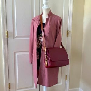 Fossil crossbody bag, garnet color